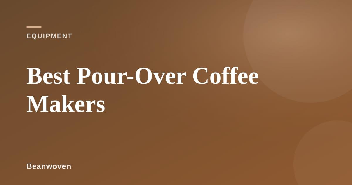 Pour-over coffee dripper with coffee streaming into a glass carafe