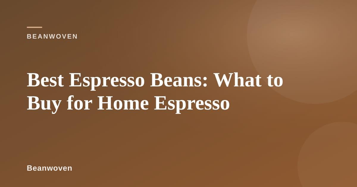Dark-roasted espresso beans in a ceramic bowl next to a shot of espresso